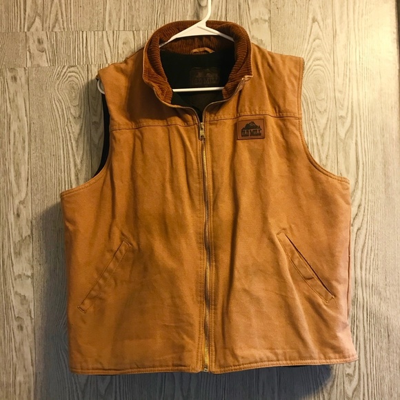 Mens Brown Vintage Corduroy Vest 
